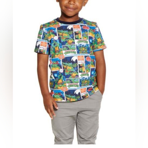 TMNT × Andy & Evan Comic Book Print Tee, Multicolor Kids Size: 12 - Picture 9 of 9